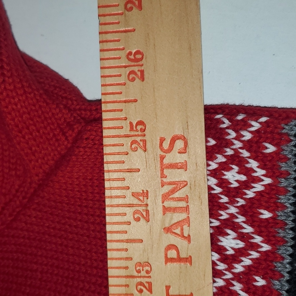 Chaps Winter Pullover Men Sweater with Reindeer and Snowflake, Ugly Sweater EUC - Picture 5 of 7